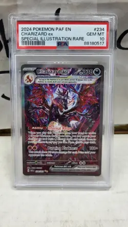 2024 CHARIZARD EX ILLUSTRATION RARE SIR PALDEAN FATES POKEMON PSA 10 GEM #234 - Image 2