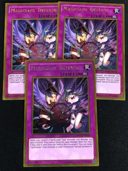 Yugioh Magicians' Defense MVP1-ENG28 GOLD X3 (LP) Two are 1st - Image 1