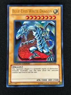 Yugioh Blue-Eyes White Dragon LC01-EN004 Ultra (NM) - Image 1