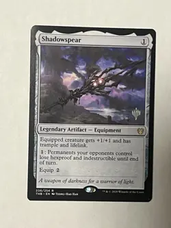 Shadowspear Stamped Promo - NM - Theros Beyond Death - MTG - Image 1