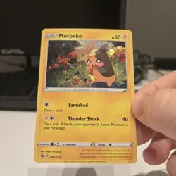 Morpeko Pokemon SWSH116 Black Star Promo With HD Swirl - Image 1