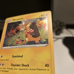 Morpeko Pokemon SWSH116 Black Star Promo With HD Swirl - Image 2