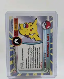 Pikachu #25 Topps Non-Holo Pokemon - Image 4