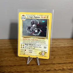 Pokemon Card - Lt. Surge's Magneton Gym Heroes 8/132 Holo Rare - Image 1