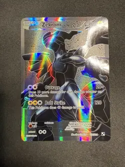 Zekrom 114/114 Black & White Base Full Art Holo Rare Pokemon Card - NM - Image 1