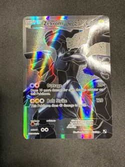 Zekrom 114/114 Black & White Base Full Art Holo Rare Pokemon Card - NM - Image 2