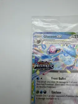 Pokemon Glaceon EX 026/131 Prismatic Evolutions Stamp Surprise Box Promo Sealed - Image 2