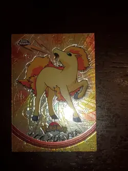 Pokemon Topps Chrome Series 1 Tv Animation Ed. Ponyta #77 Holo Foil (Neat Mint) - Image 2