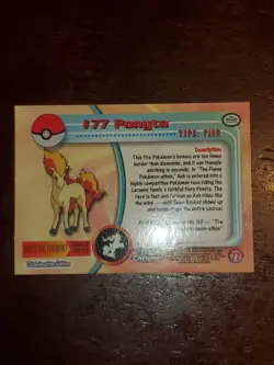 Pokemon Topps Chrome Series 1 Tv Animation Ed. Ponyta #77 Holo Foil (Neat Mint) - Image 4
