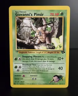 Pokemon TCG - GIOVANNI'S PINSIR - 24/132 - UNLIMITED - GYM CHALLENGE (2000) - LP - Image 1