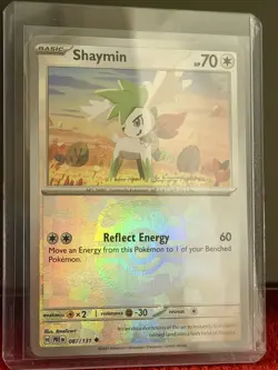 Shaymin 087/131 Sv: Prismatic Evolutions Reverse Holo MASTER BALL Pokemon TCG - Image 1