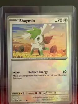 Shaymin 087/131 Sv: Prismatic Evolutions Reverse Holo MASTER BALL Pokemon TCG - Image 3