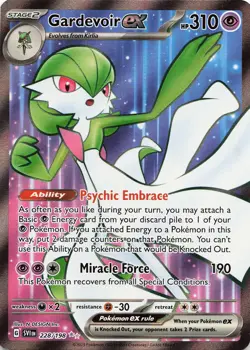 POKEMON Gardevoir ex #228/198 Holofoil SV01: Scarlet & Violet Base Set NM - Image 1