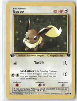 Pokemon TCG - Eevee Team Rocket 1st Edition 55 (NM) - Image 1