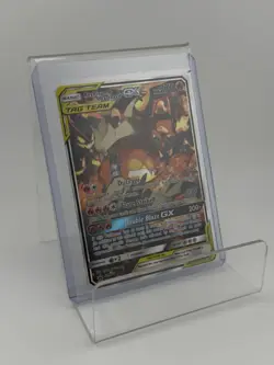 Reshiram & Charizard GX SM201 Black Star Promo Tag Team Pokemon Card NM Mint - Image 1