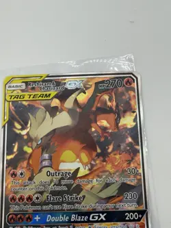 Reshiram & Charizard GX SM201 Black Star Promo Tag Team Pokemon Card NM Mint - Image 4