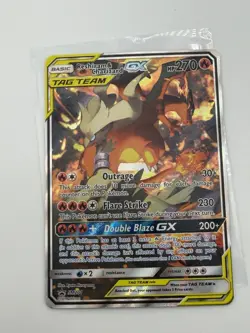 Reshiram & Charizard GX SM201 Black Star Promo Tag Team Pokemon Card NM Mint - Image 5