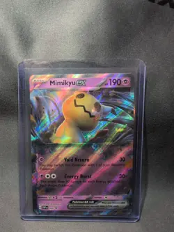 Pokemon TCG Mimikyu EX #004 Holo Black Star Promo Scarlet & Violet 2023 - Image 2