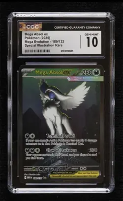 Pokemon Mega Absol ex Special Illustration Rare CGC 10 Mega Evolution 180/132 - Image 1