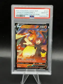 Pokemon 2021 Lance's Charizard V SWSH133 Sword & Shield Promo Holo PSA 10 - Image 1