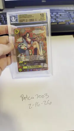 2026 One Piece The Azure Sea’s Seven Boa Hancock Sp BGS 10 English! - Image 2