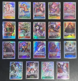 One Piece TCG - English SR Lot OP07-OP13, EB-01, EB-02 (19 Cards) - Image 1