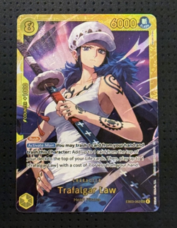 One Piece #EB03-062 Trafalgar Law Secret Rare SEC Heroines Edition - Image 1
