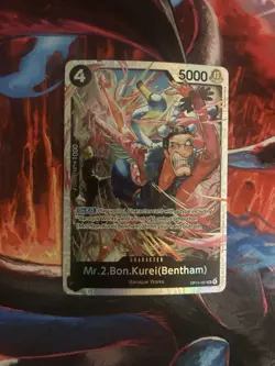 Mr.2.Bon.Kurei (Bentham) OP14-091 SR The Azure Sea's Seven - ONE PIECE ENGLISH - Image 1
