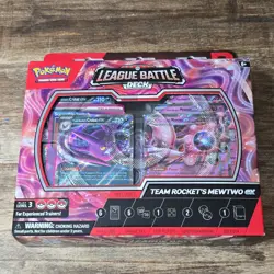 Pokemon League Battle Deck Team Rocket's Mewtwo ex 60 Cards Foil English - Image 1