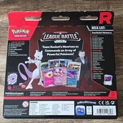 Pokemon League Battle Deck Team Rocket's Mewtwo ex 60 Cards Foil English - Image 2