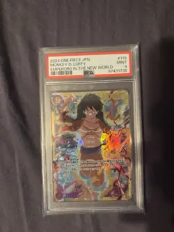 Monkey D. Luffy One Piece Card Game Emperors in the New World Foil PSA 9 OP09-1… - Image 1