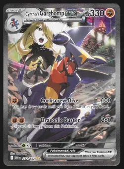 Pokemon TCG Cynthia's Garchomp EX Full Art Holo Card 232/182 - CLEAN! - Image 1