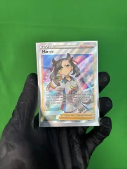 Pokemon TCG Marnie Full Art Promo SWSH Black Star Promos, Card SWSH121 - Image 1