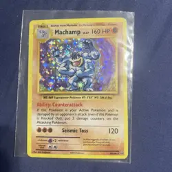 Pokemon TCG Machamp Evolutions 59/108 Reverse Holo Holo Rare Card NM - Image 1