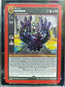 Metazoo Cryptid Nation Mothman Reverse Holo 1st Edition CGC Graded 9.5 Rare Card - Image 2