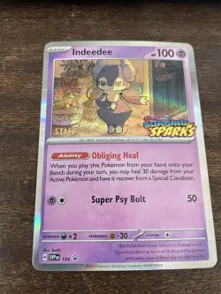 Indeedee - 154 (Staff) 154 Sv: Scarlet & Violet Promo Cards Holo - Image 1