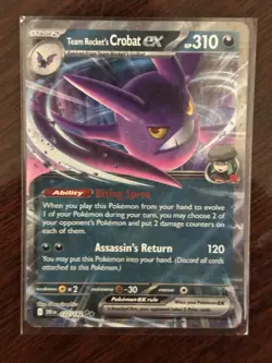 TEAM ROCKET’S CROBAT EX - 122/182 Destined Rivals NM - Pokemon TCG Card - Image 1