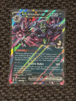 Pokemon Card Marnie's Grimmsnarl EX 136/182 Sv10: Destined Rivals Holo English - Image 1