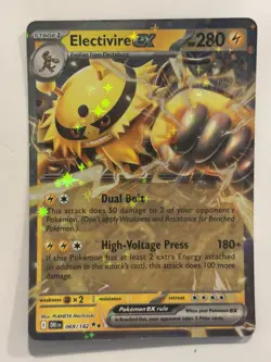Pokemon TCG Electivire EX 069/182 Holo Ultra Rare Card, NM/Mint Condition - Image 1