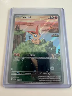 Victini 208 Pokemon Scarlet & Violet Black Star Promo Card Illustration Rare NM+ - Image 1