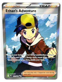 Ethan's Adventure 221/182 Pokemon Destined Rivals Full Art Ultra Rare Card - Image 1