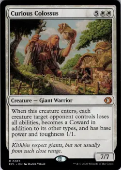 MTG Curious Colossus (12) | NM | Lorwyn Eclipsed {ECL} - Image 1