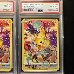PSA 10 Triple Sequential 🔥Pokemon Pikachu 160/159 Crown Zenith SR FA holo 2023 - Image 5