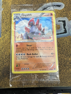 Pokemon SEALED STAFF Gigalith Prerelease Promo Pack of 5 Emerging Powers 53/98 - Image 1
