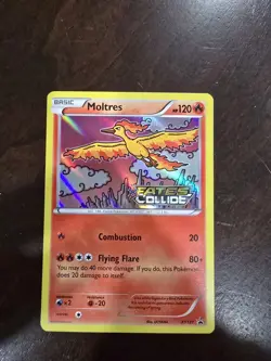 MOLTRES XY127 HOLO PROMO BLACK STAR FATES COLLIDE POKEMON CARD NM-Mint - Image 1