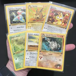 First Edition Lot Wotc Pokemon Card Collection 1999 Vintage Great Conditions - Image 1