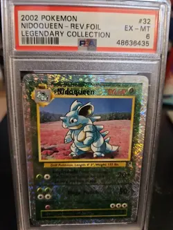 PSA 6 - Pokemon NIDOQUEEN 32/110 Reverse Holo - LEGENDARY COLLECTION - Fireworks - Image 1