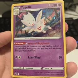 Togetic Pokemon SWSH276 Black Star Promo With HD Swirl - Image 1