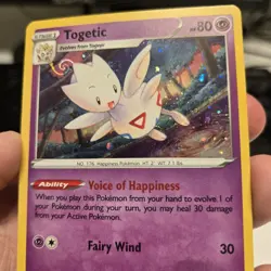 Togetic Pokemon SWSH276 Black Star Promo With HD Swirl - Image 3