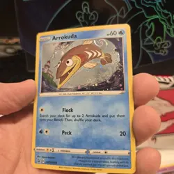 Arrokuda Pokemon SWSH093 Black Star Promo Holo Full HD Swirl, Very Clear Swirl - Image 1